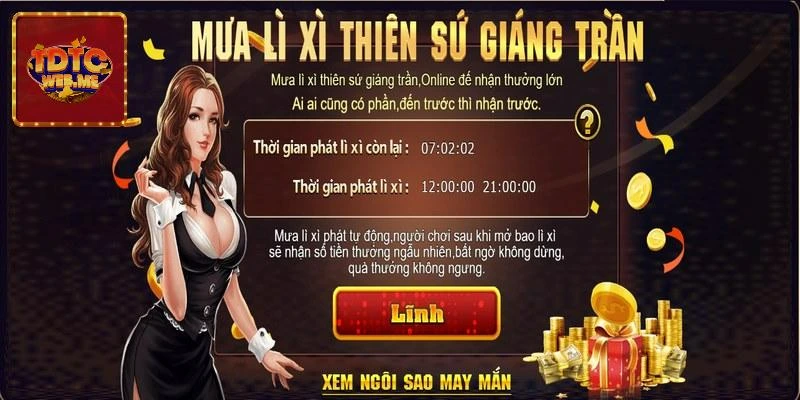 Mưa lì xì là khuyến mãi nổi bật dành riêng cho hội viên của TDTC