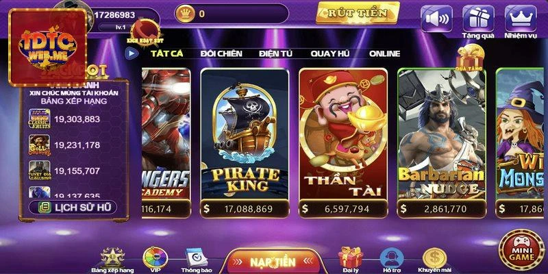 Tìm hiểu tổng quan tựa game thần tài đến TDTC