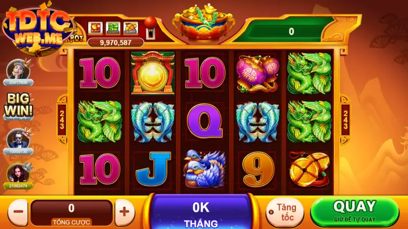 Tổng quan về luật chơi game slot nhiều tài nhiều phúc tdtc