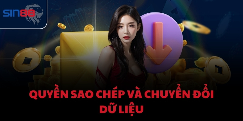Quyền sao chép và chuyển đổi dữ liệu